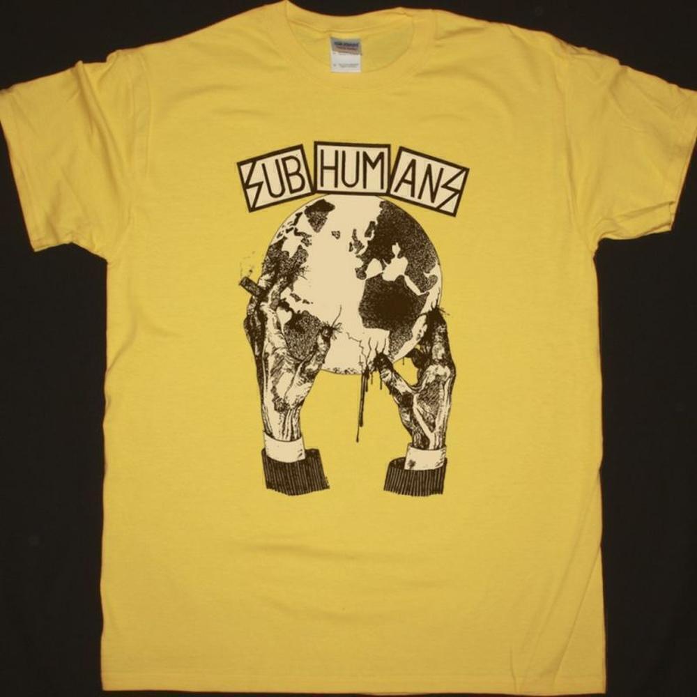 Subhumans Worlds Apart Punk Rock Fan Graphic Unisex T-Shirt